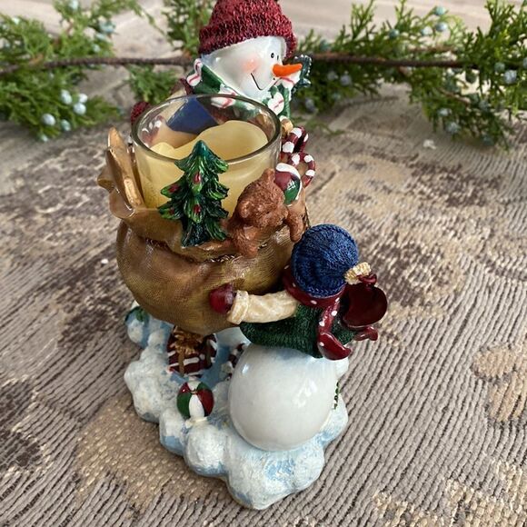 Home  Interiors  Snowman Candleholder  Decor - Picture 3 of 7